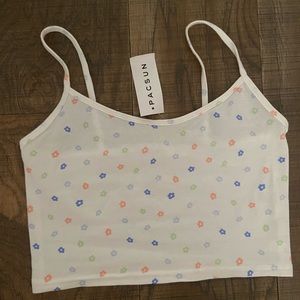 Coulorful Pacsun Flower top! size xs!